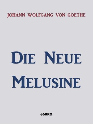 cover image of Die neue Melusine